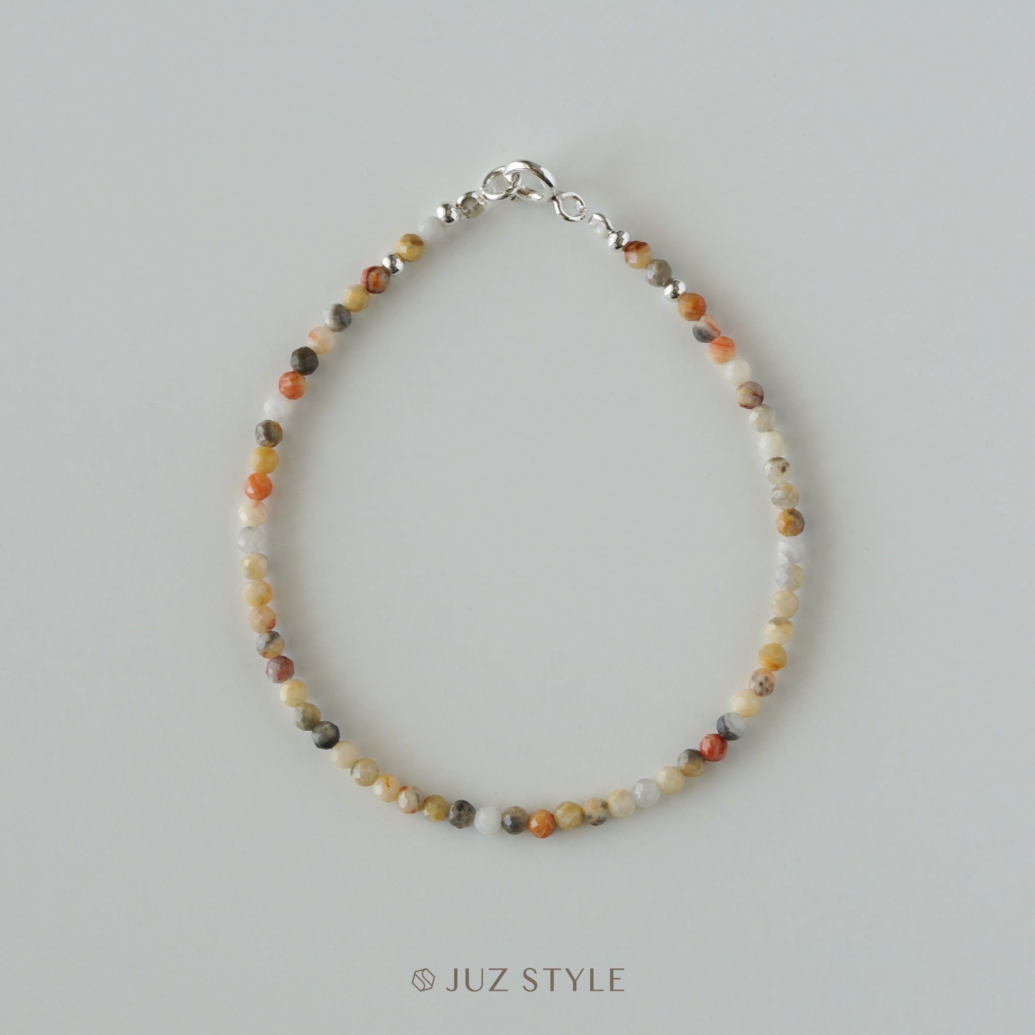  Vòng tay đá Happy Lace Agate 2.5mm 