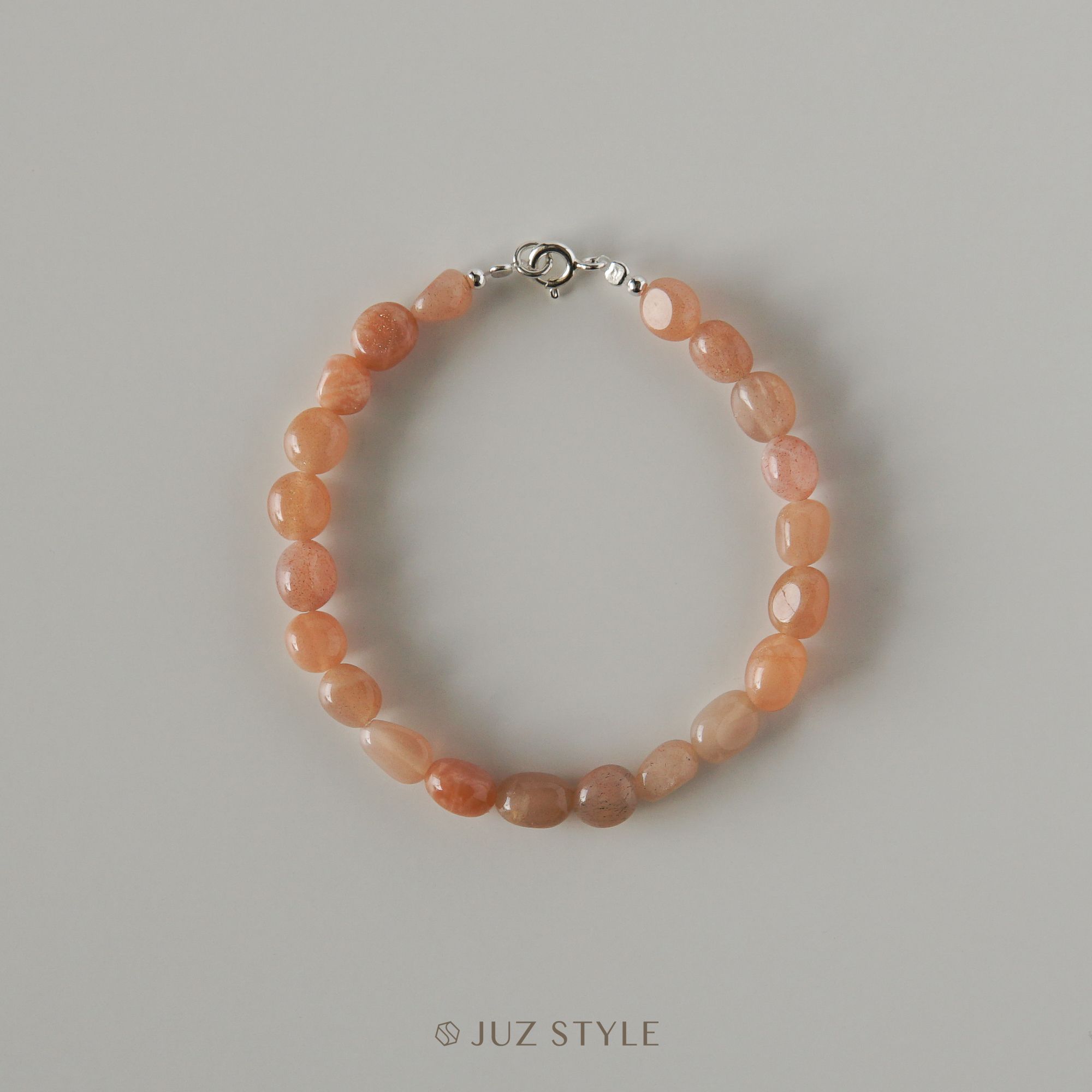  Vòng tay đá Sunstone Peble 6x4mm 