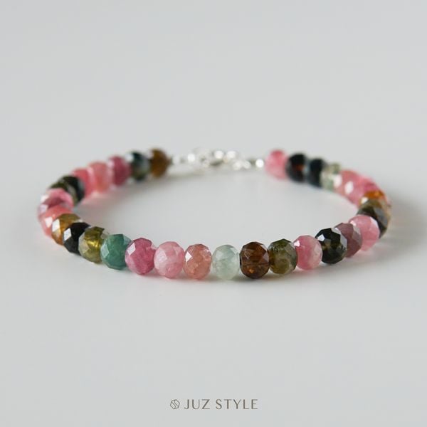  Vòng tay đá Tourmaline 5.3 x 4.2mm 