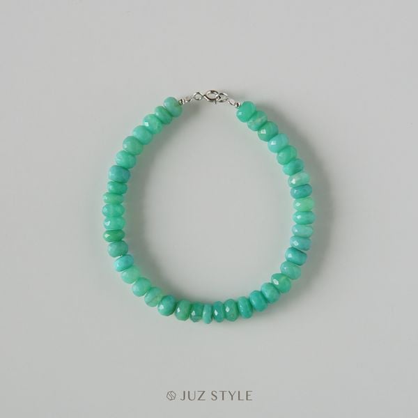  Vòng tay đá Chrysoprase 6.5mm x 4mm (18cm) 