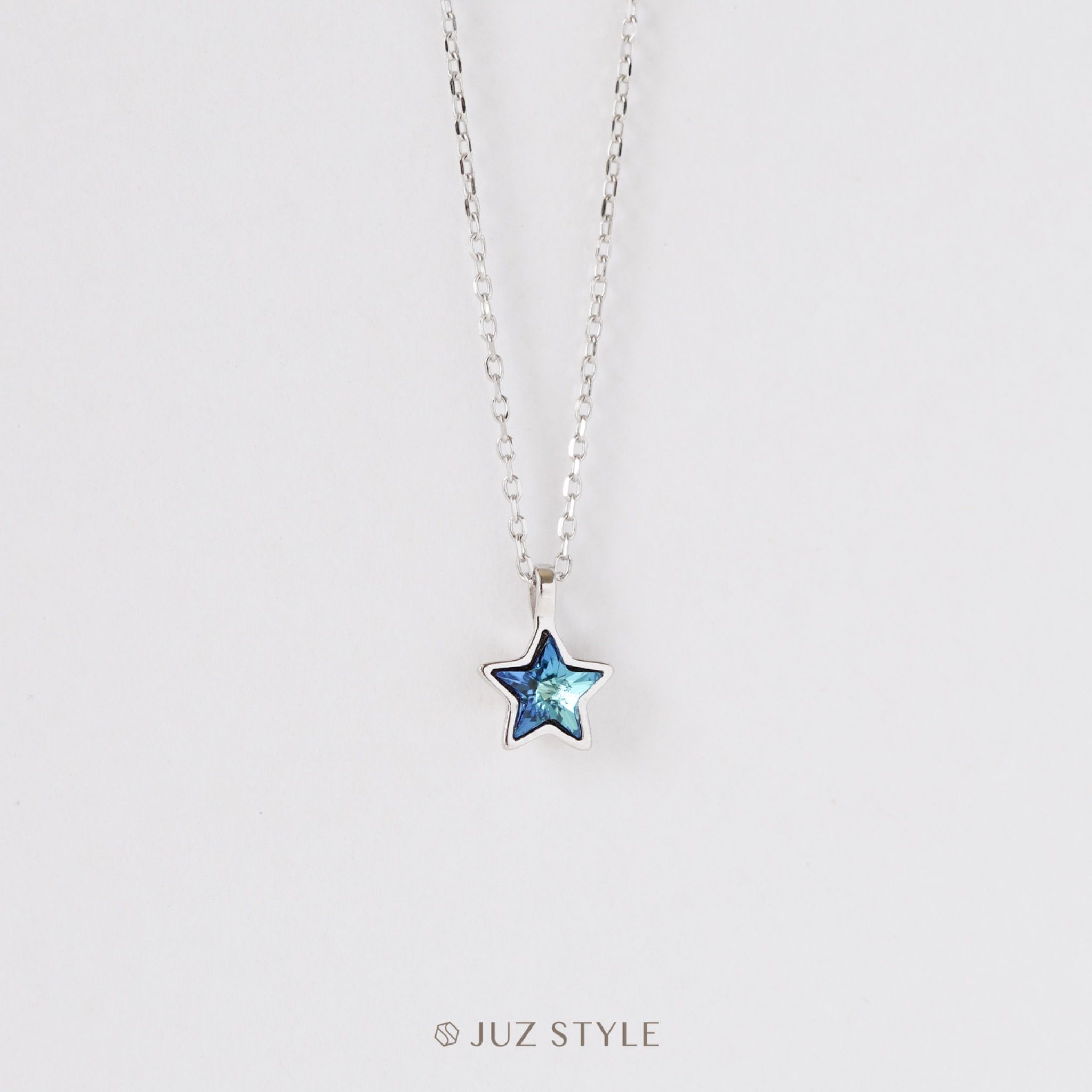  Dây chuyền bạc Blue star 