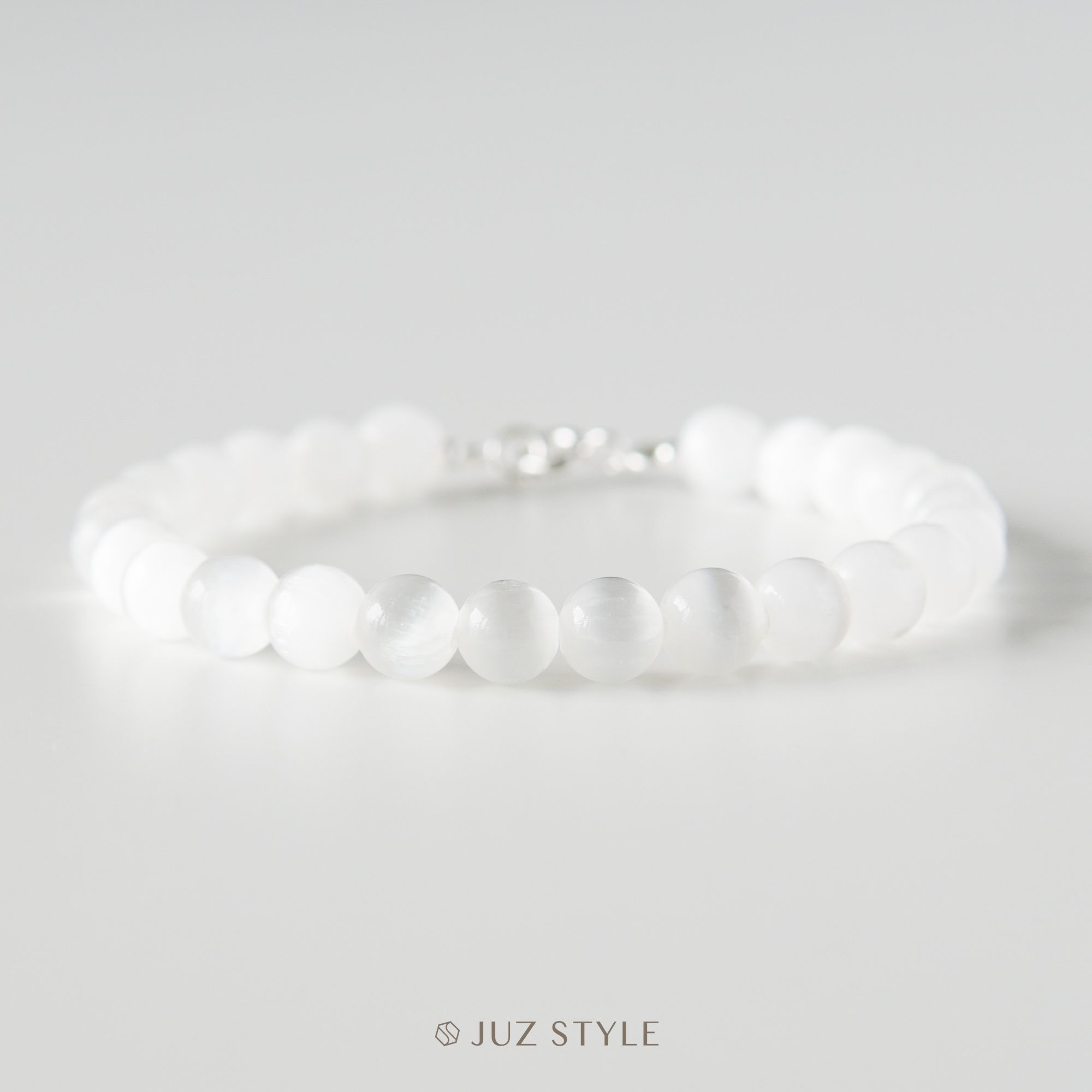  Vòng tay đá Selenite 6.3mm 