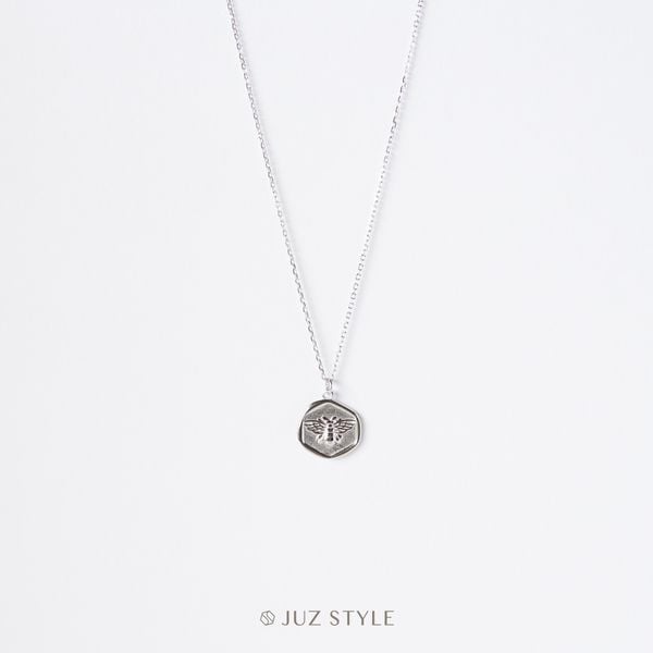  Dây chuyền bạc Bee Stamp 