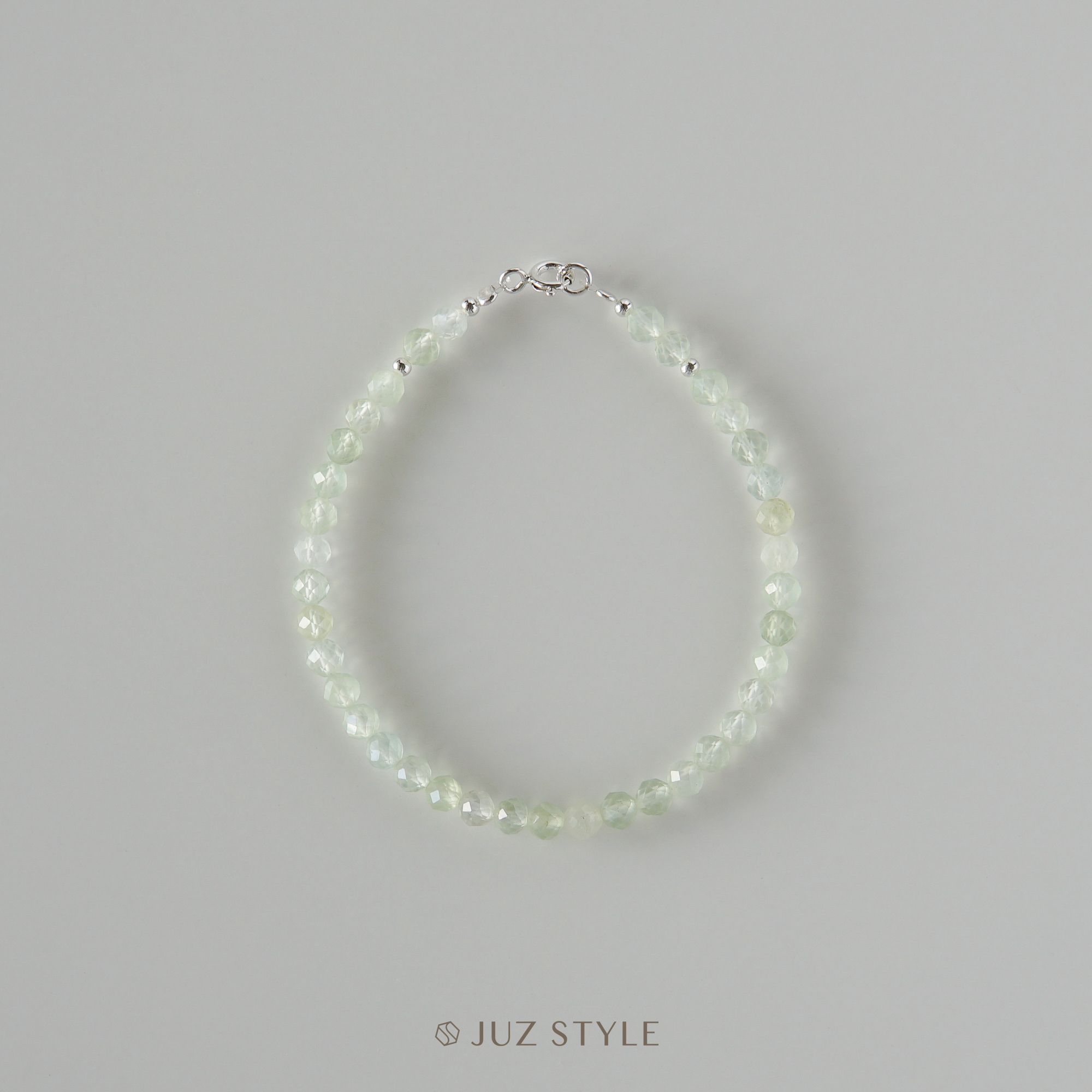  Vòng tay đá Prehnite 4.2mm 
