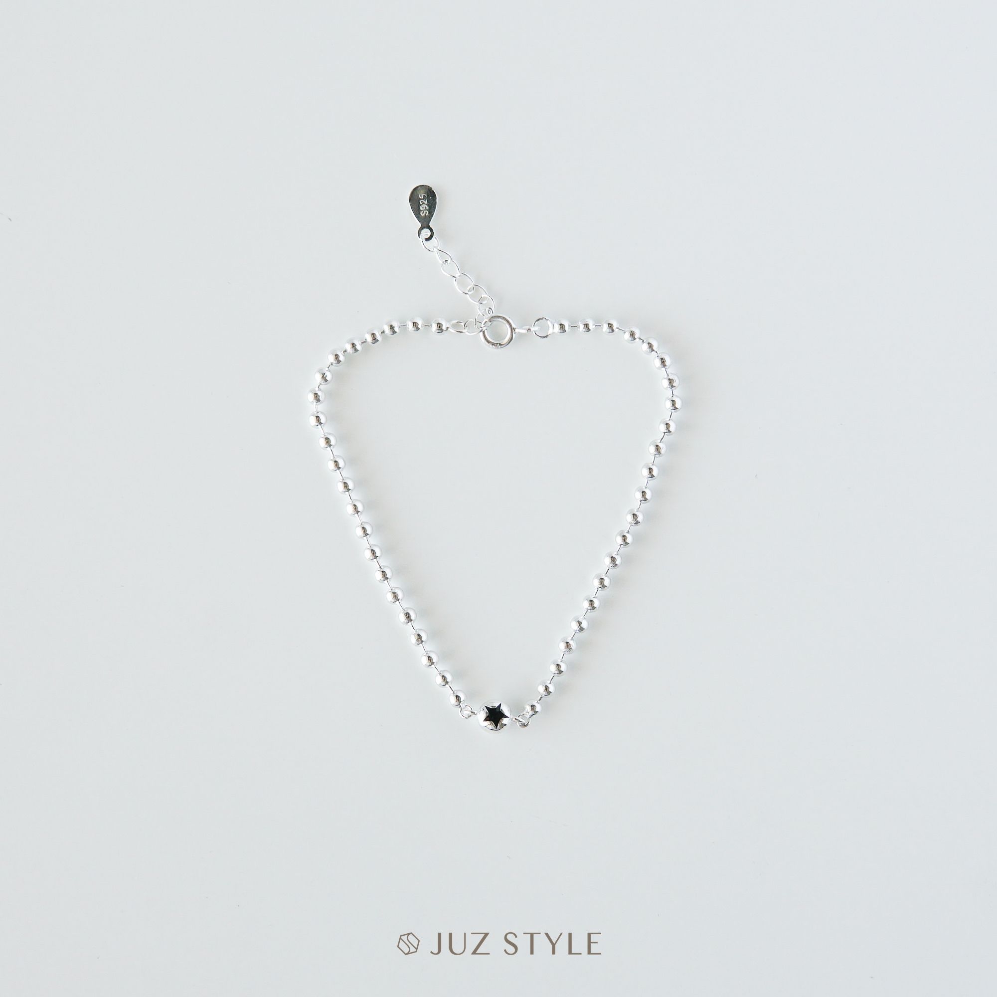  Lắc tay bạc star ball chain 