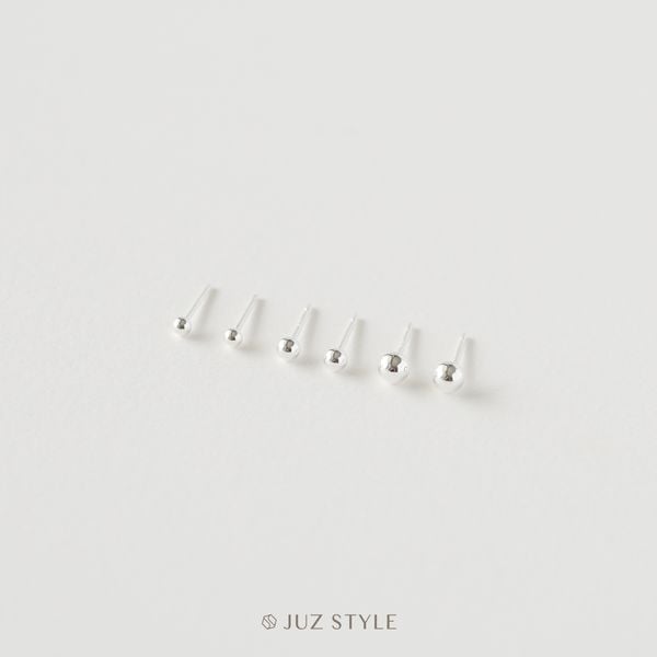  Bông tai bạc ball 