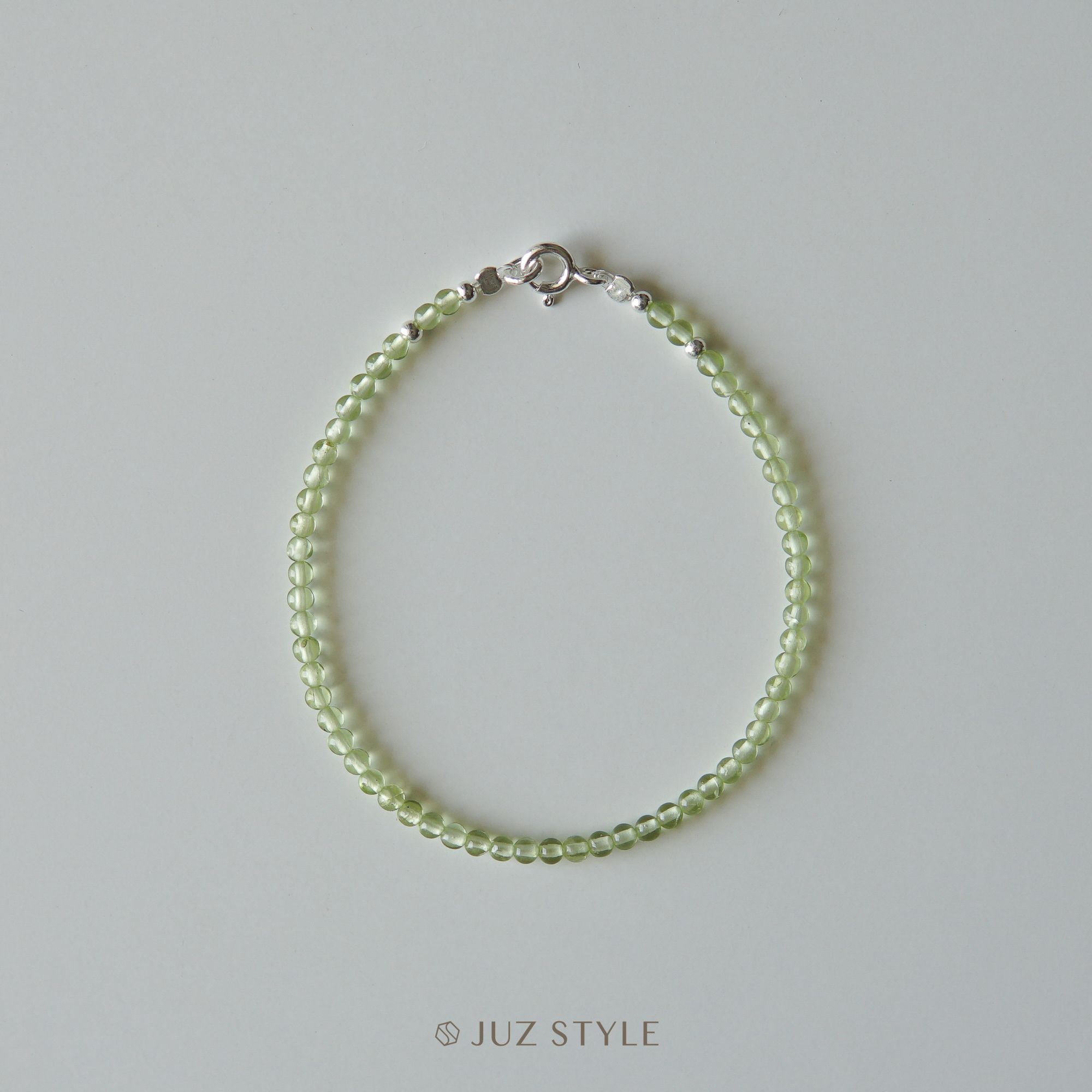  Vòng tay đá Peridot 2.5mm 