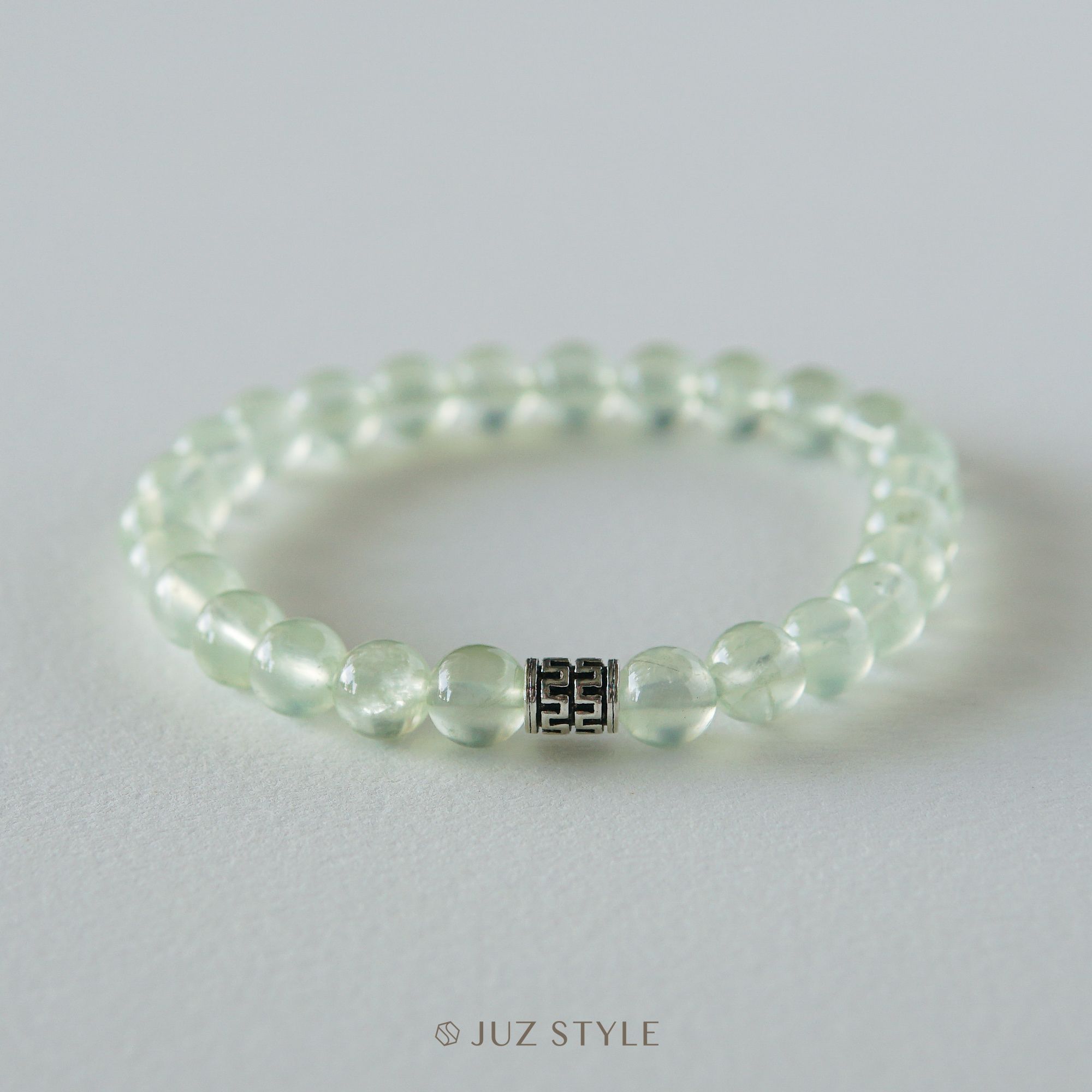  Vòng tay đá Prehnite 6.5mm 