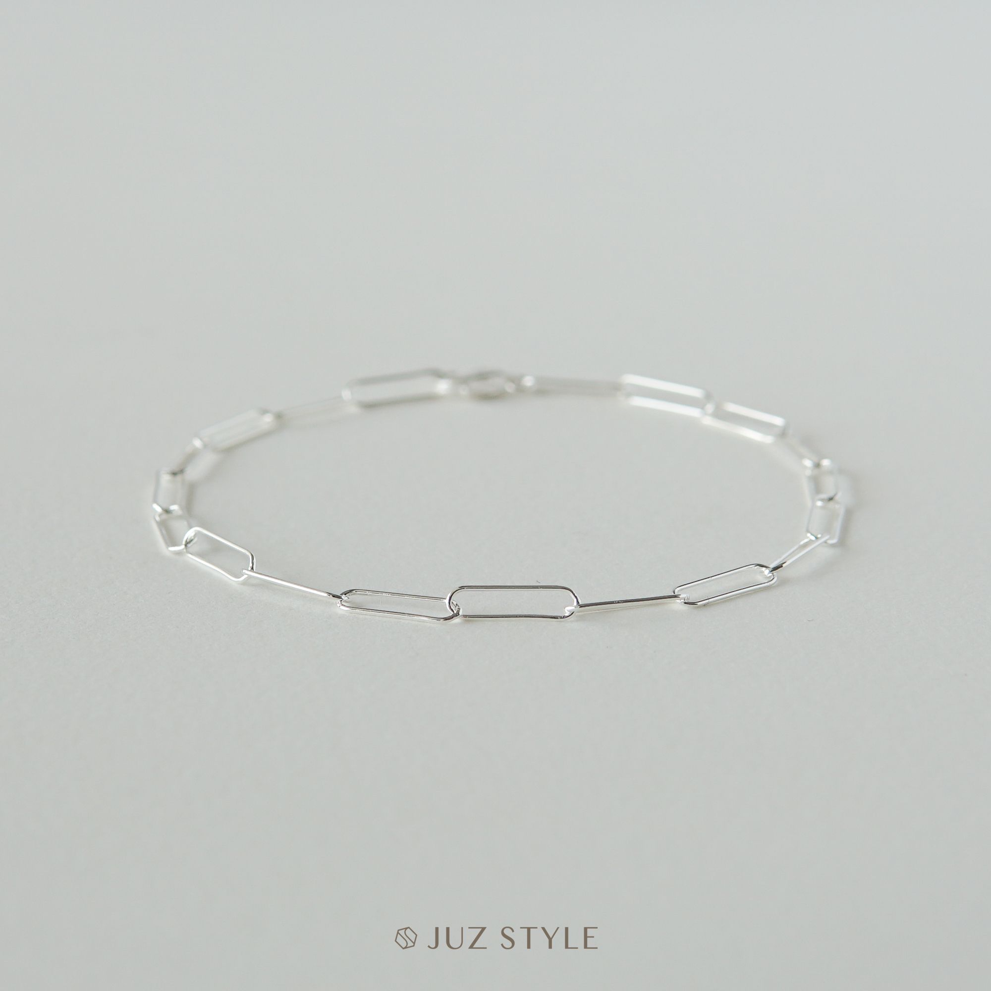  Lắc tay bạc slim oval chain 