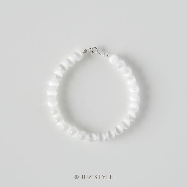  Vòng tay đá Selenite 6.3mm 