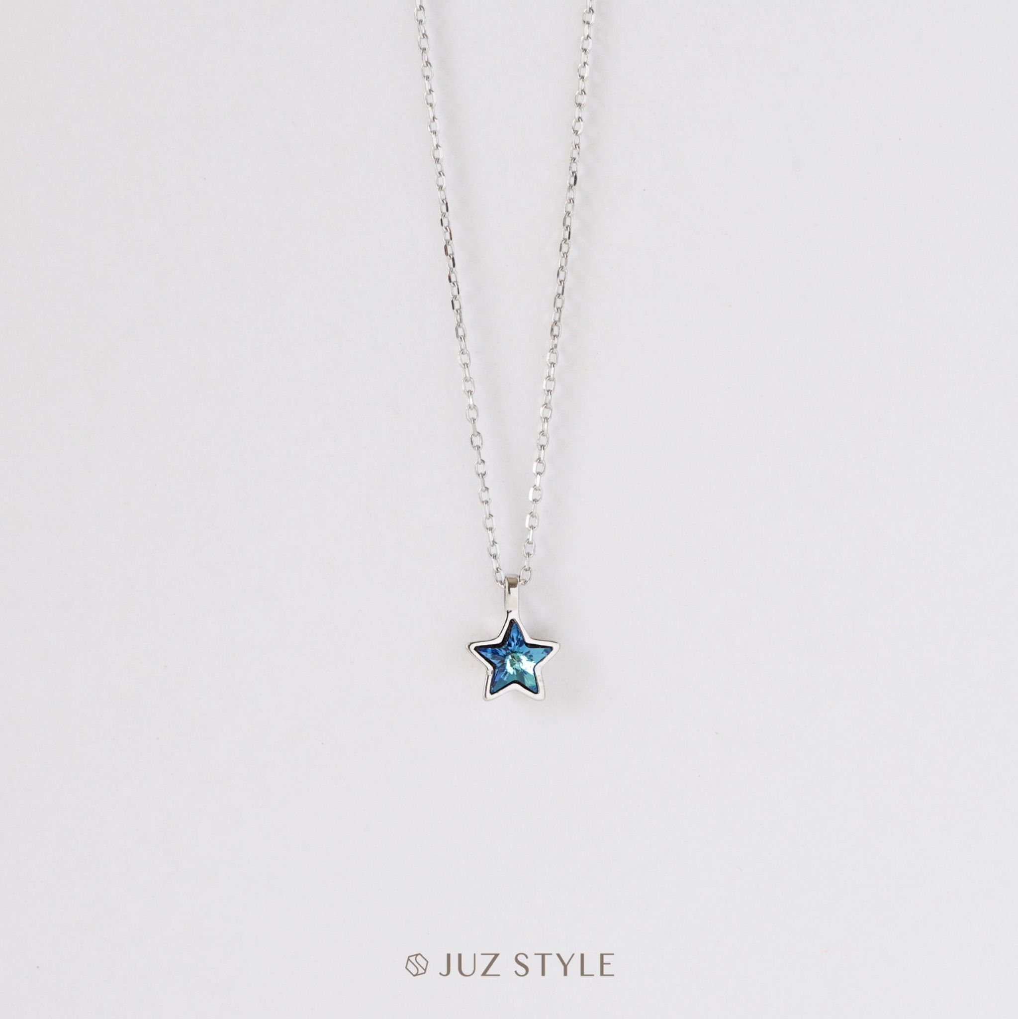  Dây chuyền bạc Blue star 