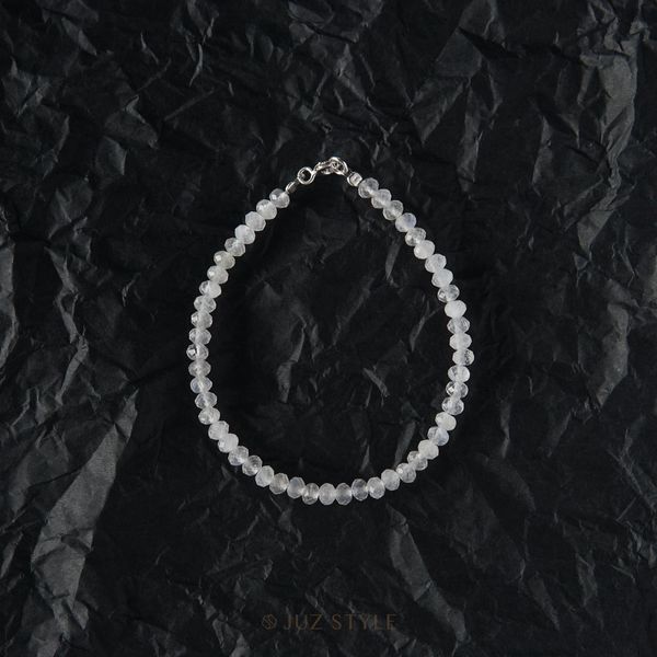  Vòng tay đá Rainbow moonstone 3.8mm x 2.8mm 