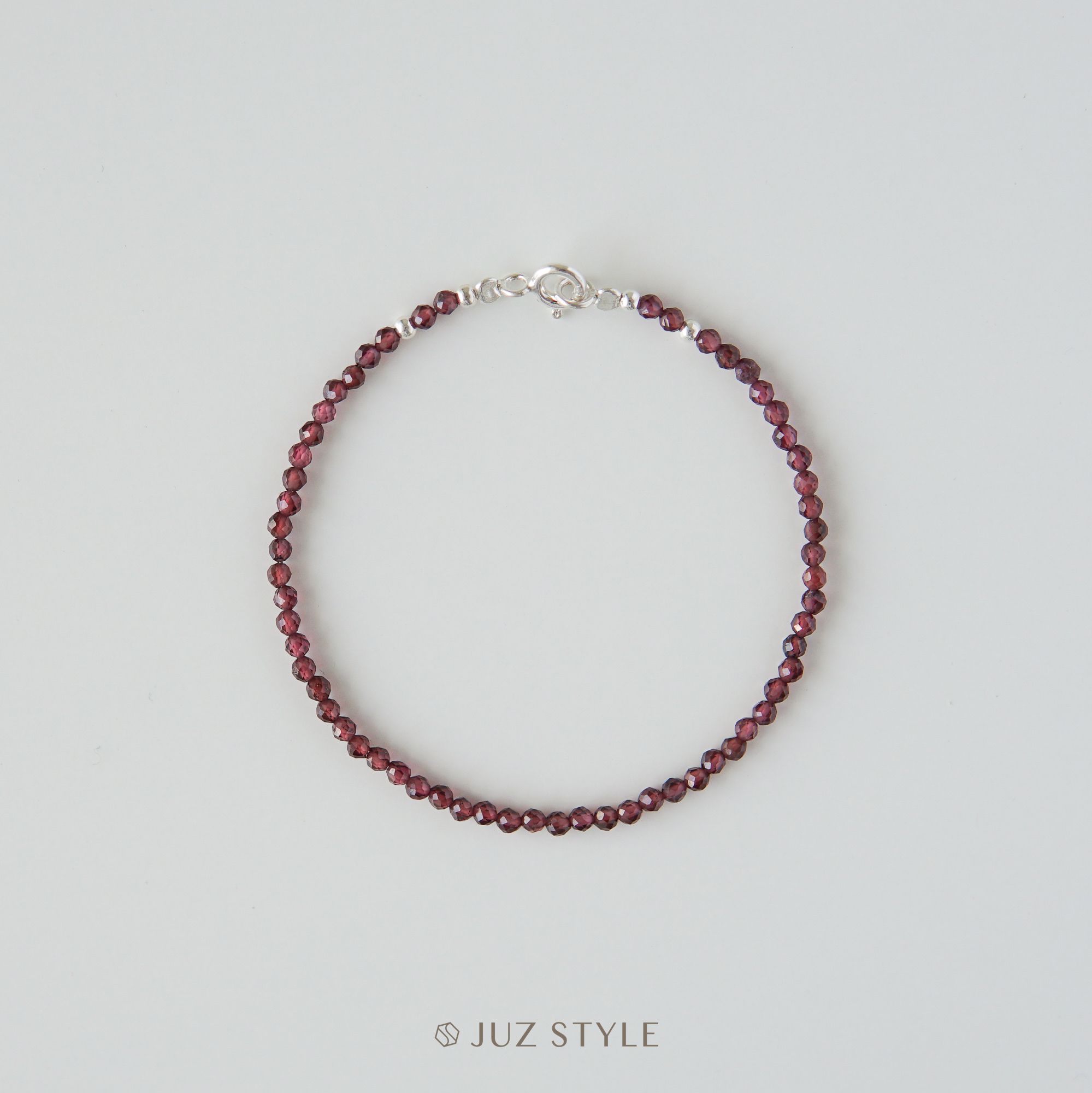  Vòng tay đá Garnet 2.4mm 