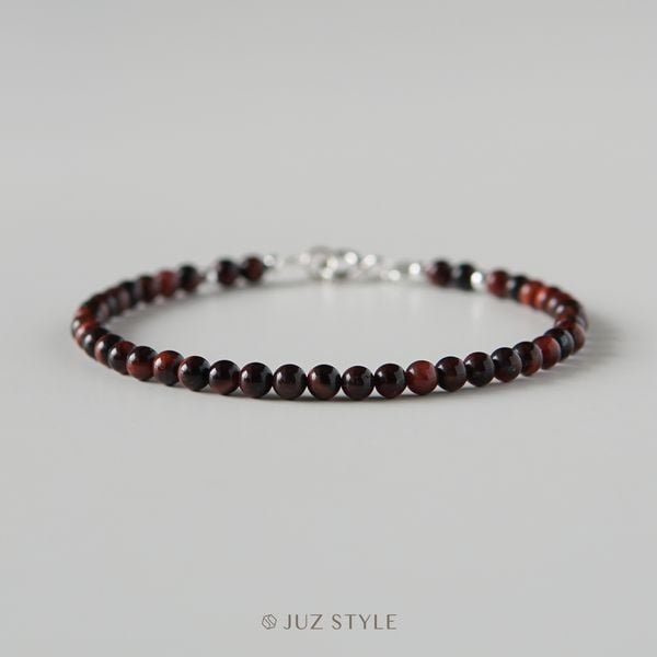  Vòng tay đá Red tiger’s eye 3.4mm 