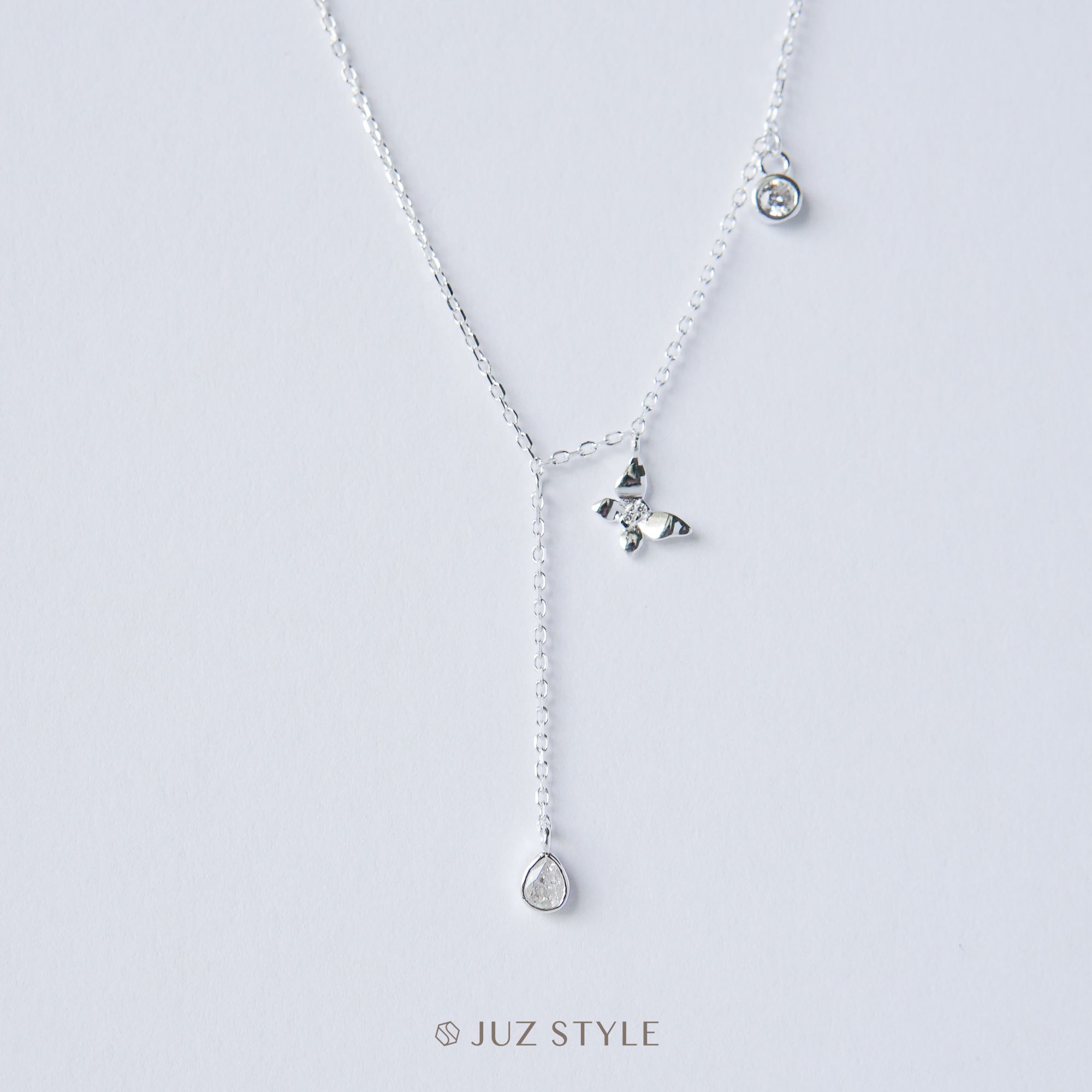  Dây chuyền bạc Butterfly cz 