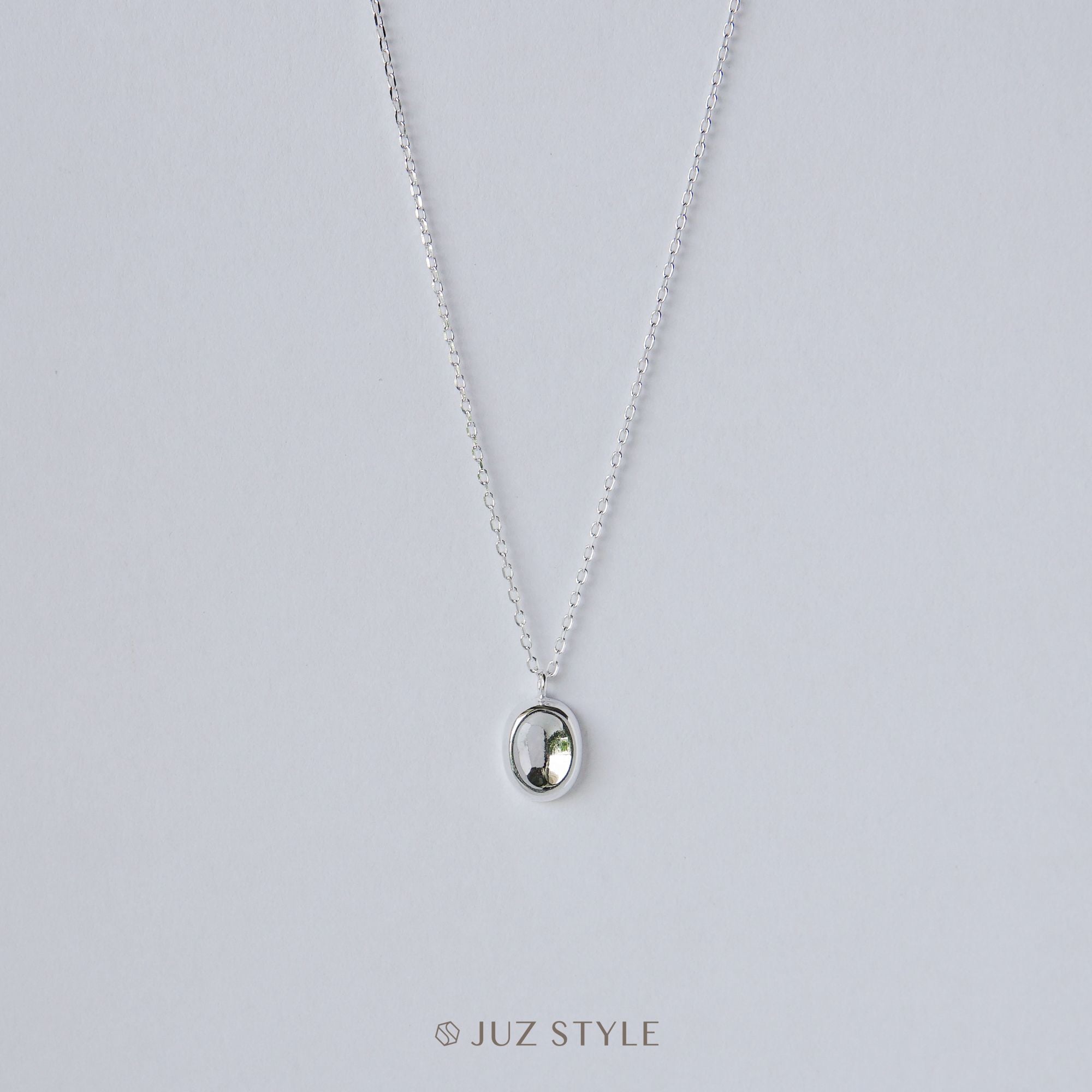  Dây chuyền bạc Oval 