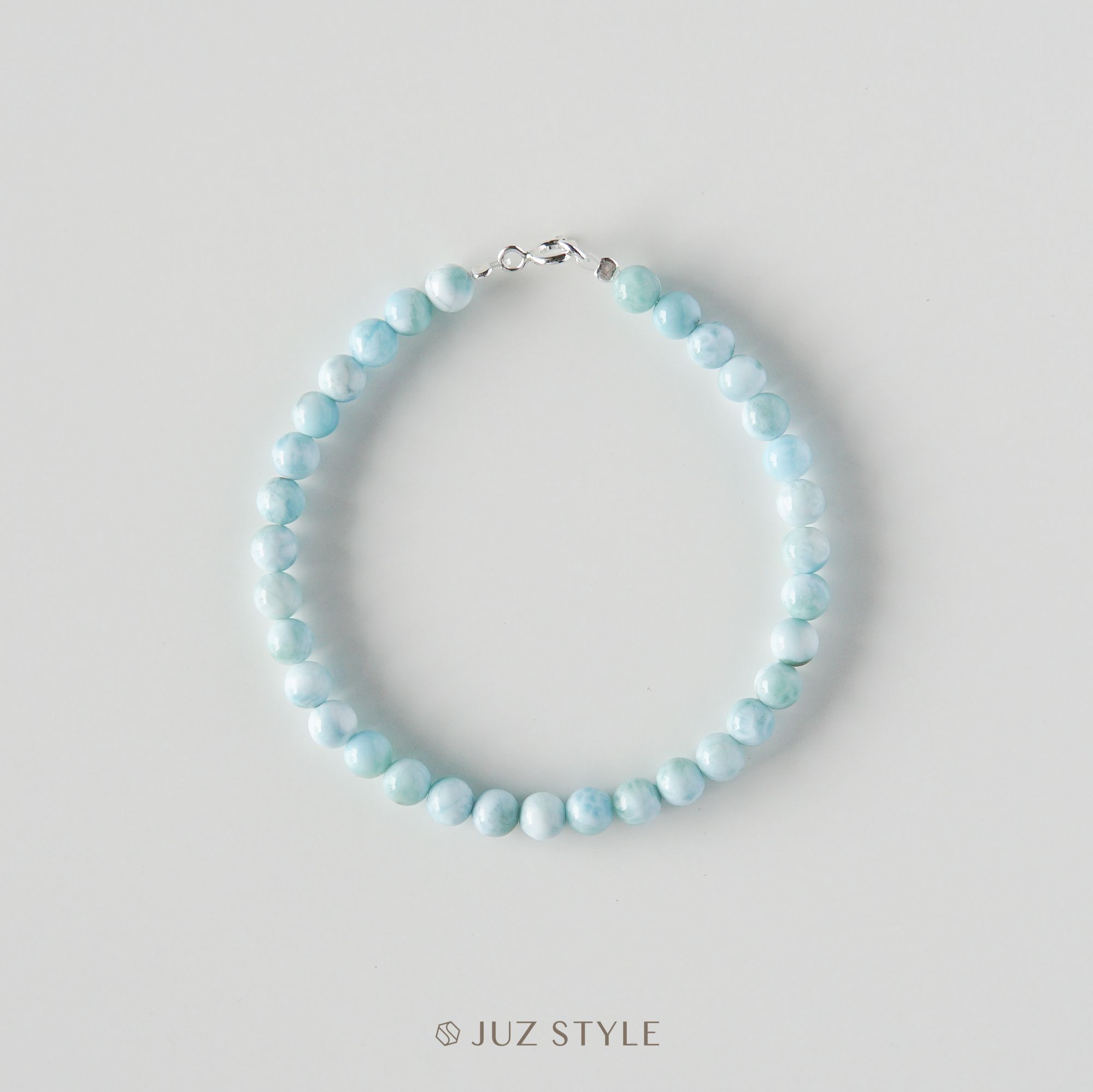  Vòng tay đá Larimar 5.1mm 
