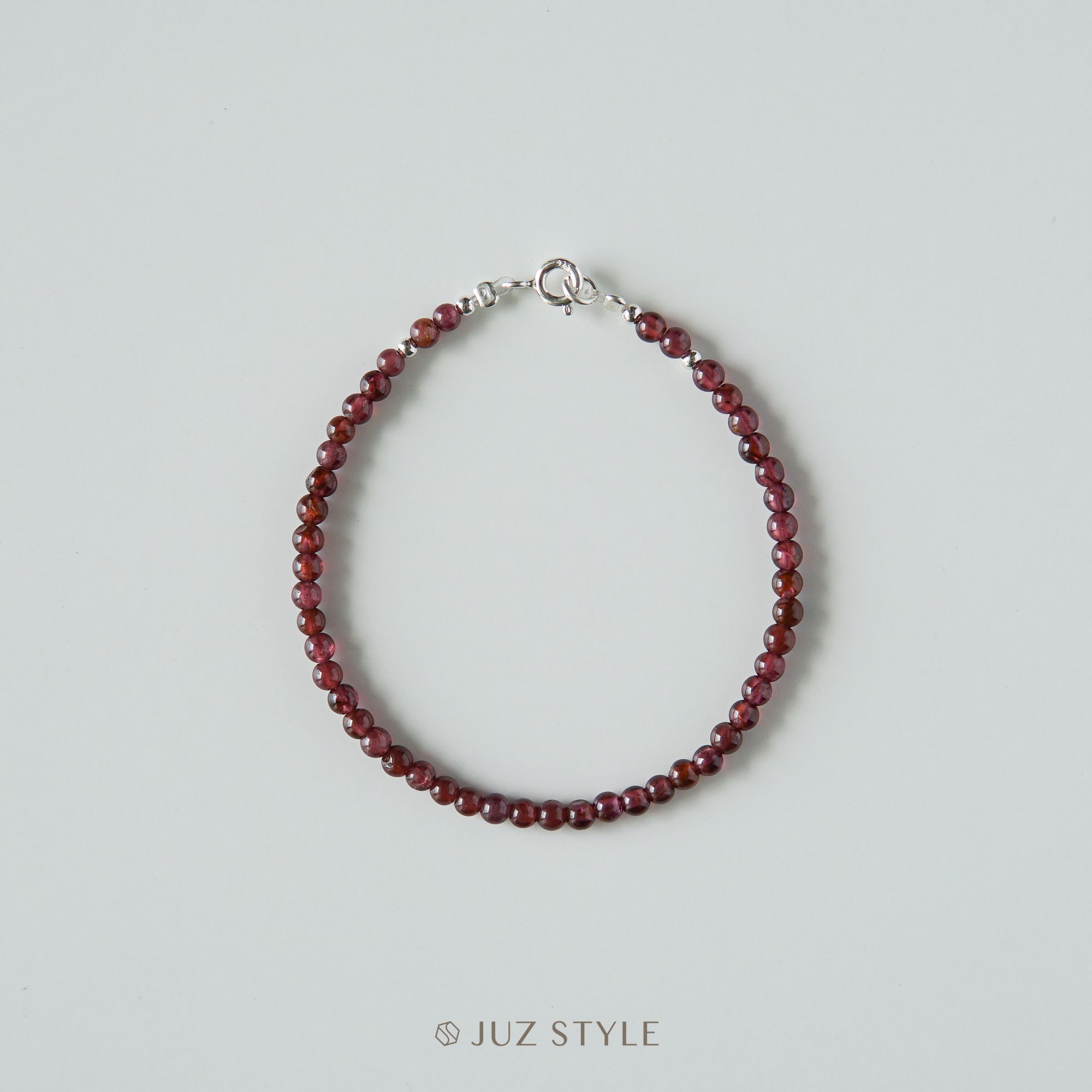  Vòng tay đá Garnet 3mm 