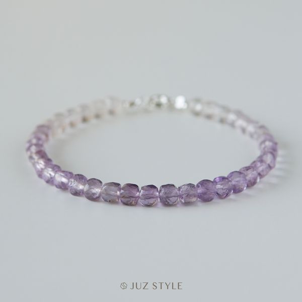  Vòng tay đá Amethyst Ombré 4mm 