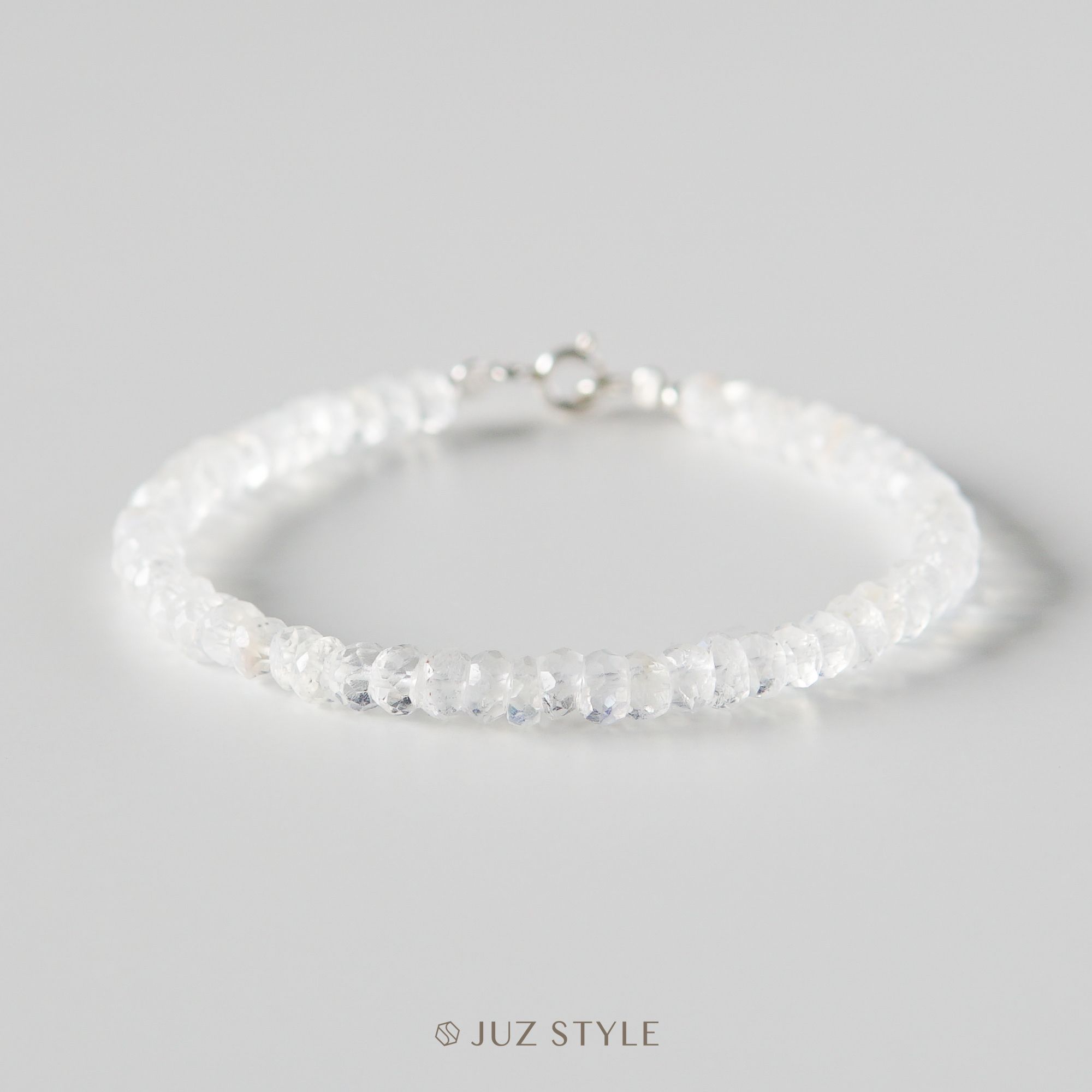  Vòng tay đá Rainbow moonstone 4mm 