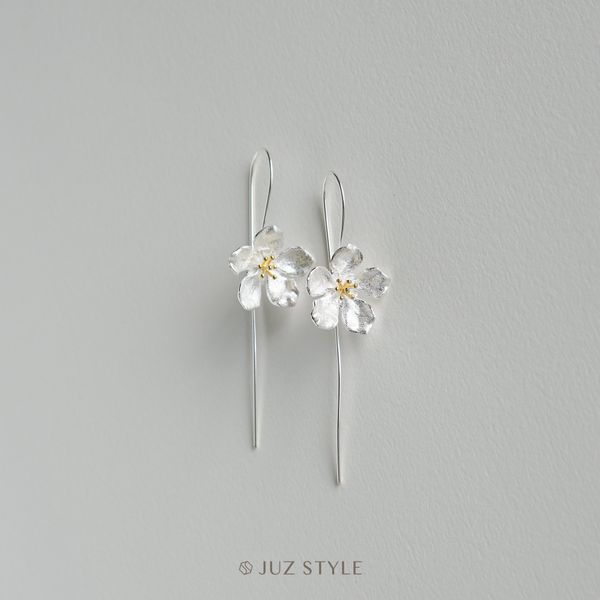  Bông tai bạc Peach blossom 