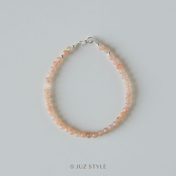  Vòng tay đá Peach moonstone 3.5mm 