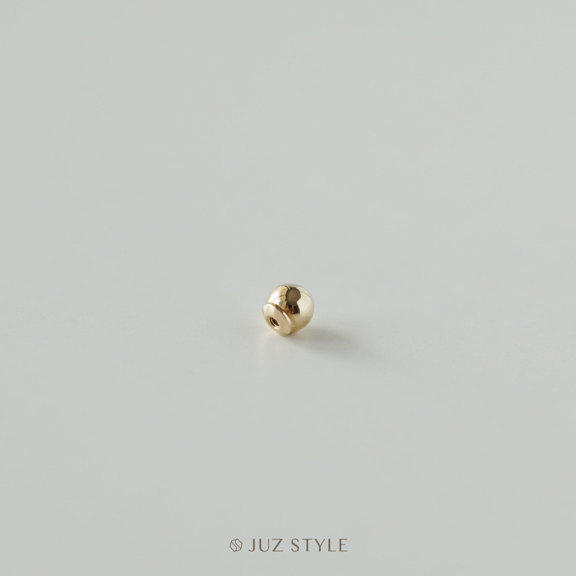  Chốt bi vặn bông tai vàng 14K 