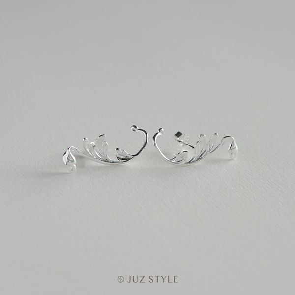  Bông tai bạc Acanthus 