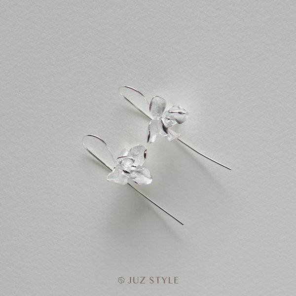  Bông tai bạc Phalaenopsis 