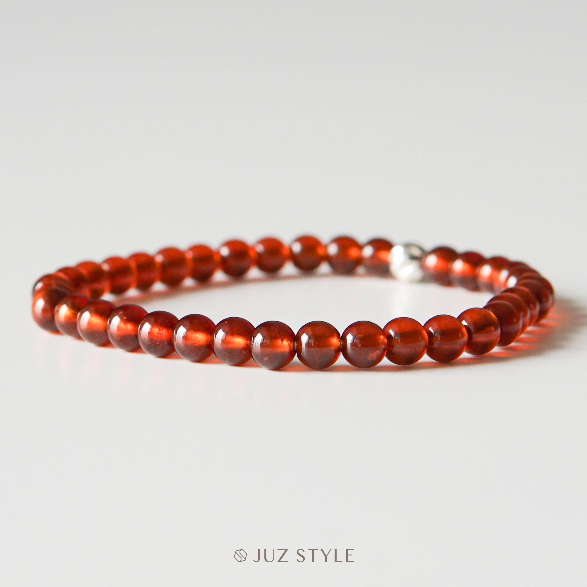  Vòng tay đá garnet hessonite 5mm 