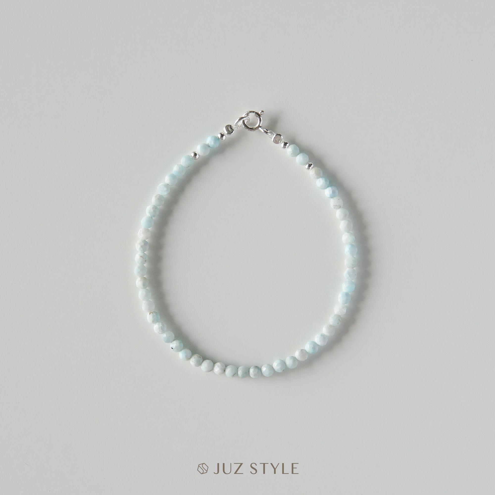  Vòng tay đá Larimar 3.1mm 