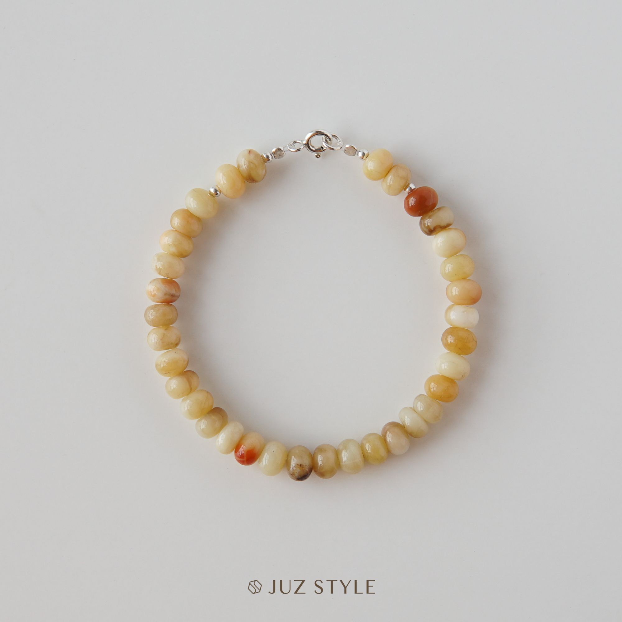  Vòng tay đá Yellow Opal 6mm 