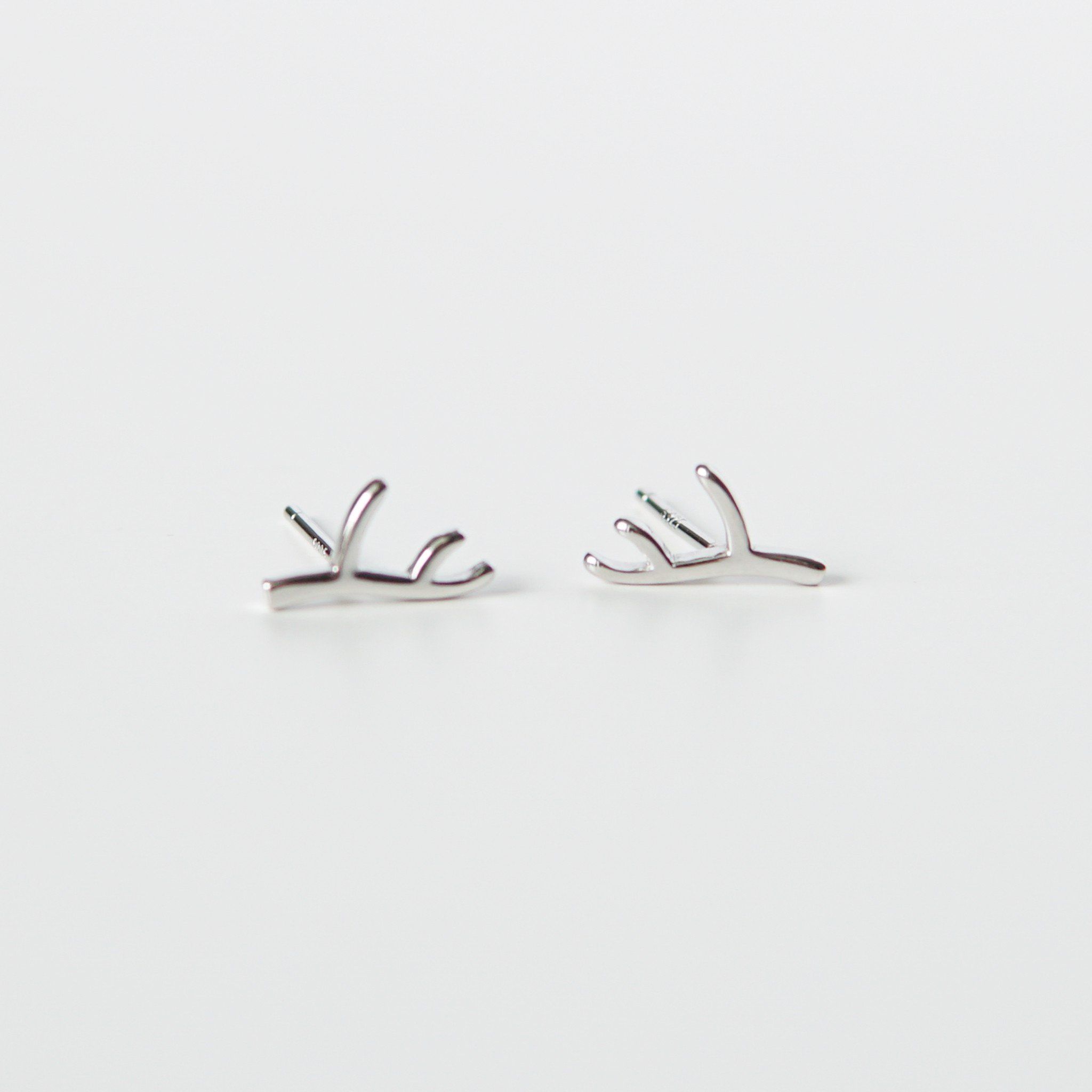  Bông tai bạc Tiny Antlers 