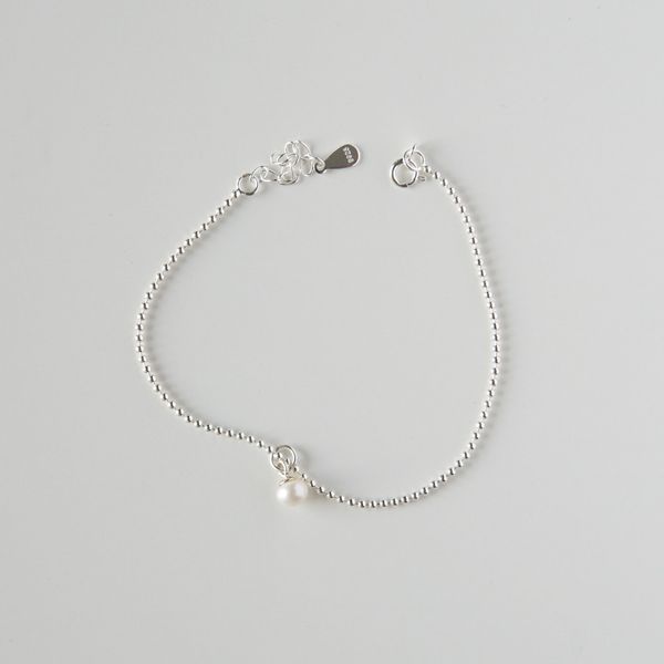  Lắc tay bạc The pearl ball chain 