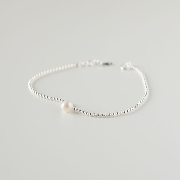  Lắc tay bạc The pearl ball chain 