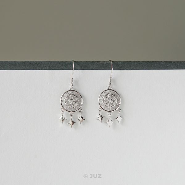  Bông tai bạc Snowflake catcher 