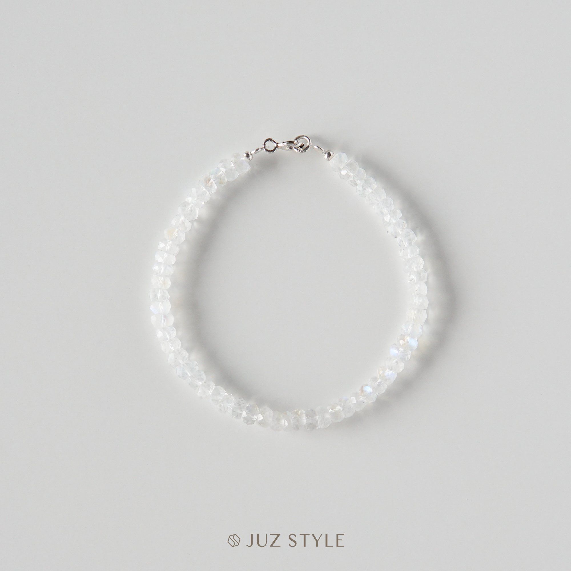  Vòng tay đá Rainbow moonstone 4mm 