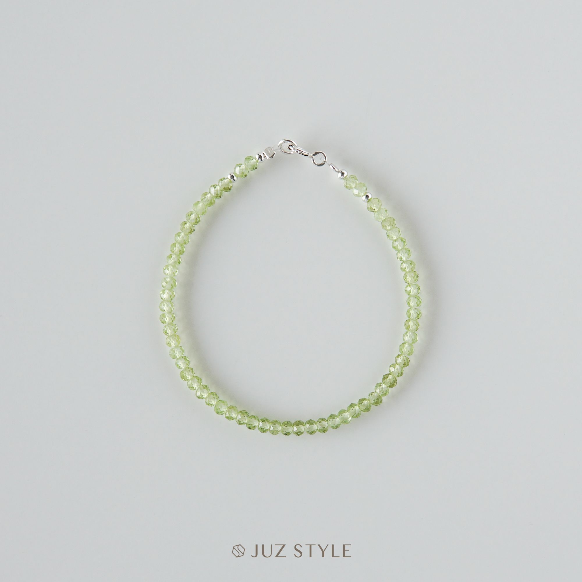  Vòng tay đá Peridot 3x2mm 