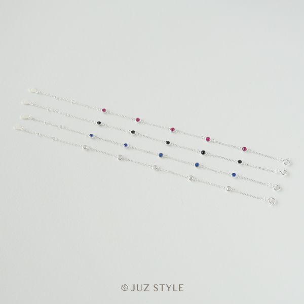  Lắc tay bạc Five CZ stones 