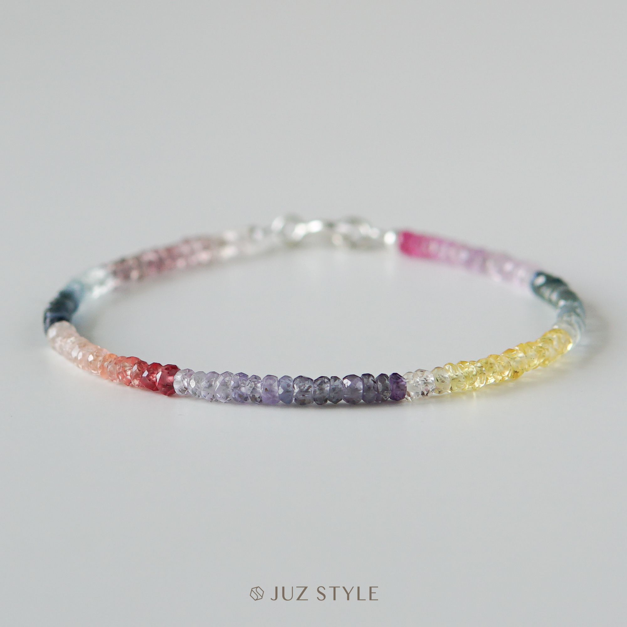  Vòng tay đá Sapphire fancy 2.8mm 
