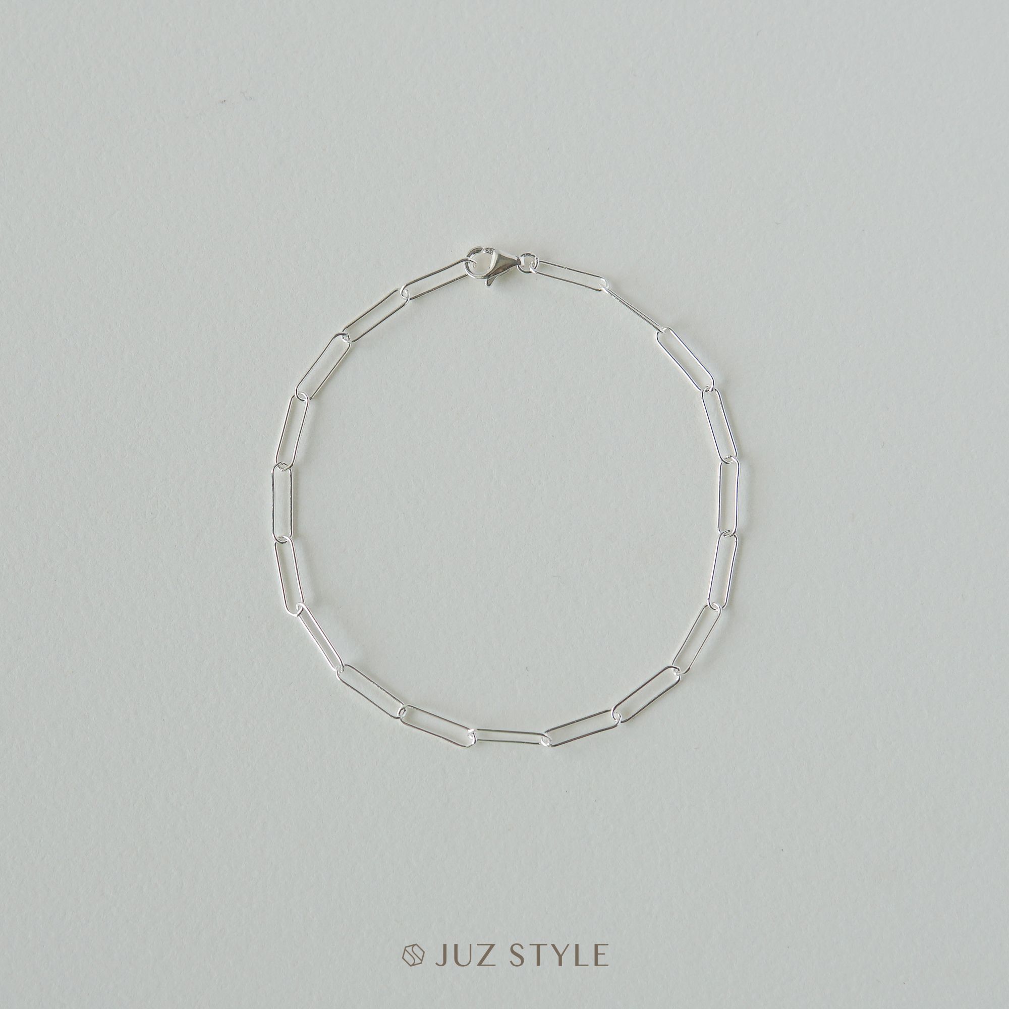  Lắc tay bạc slim oval chain 