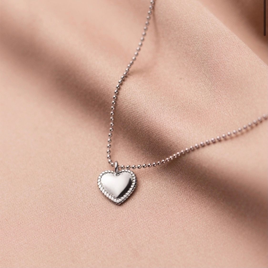  Dây chuyền bạc Heart charm 