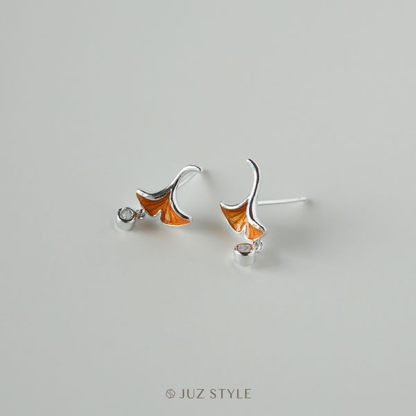  Bông tai bạc Autumn Ginkgo 