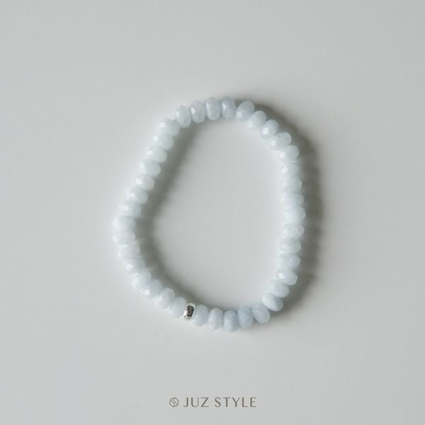  Vòng tay đá Aquamarine 6.5x4mm 