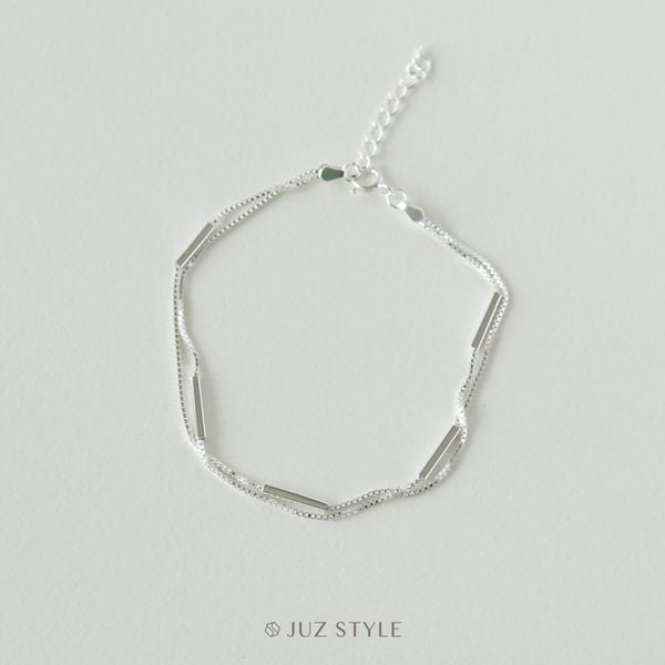  Lắc tay bạc Slim bar 