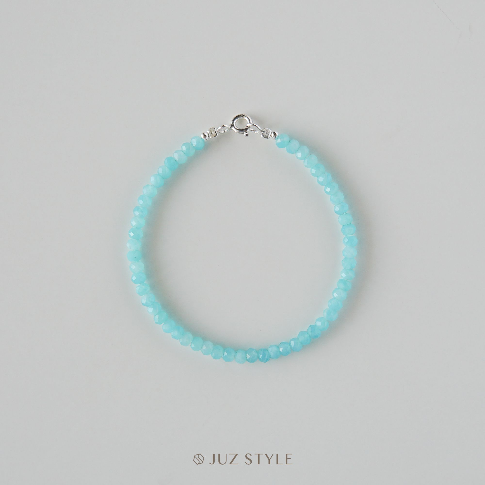  Vòng tay đá Amazonite 3.5x2.5mm 