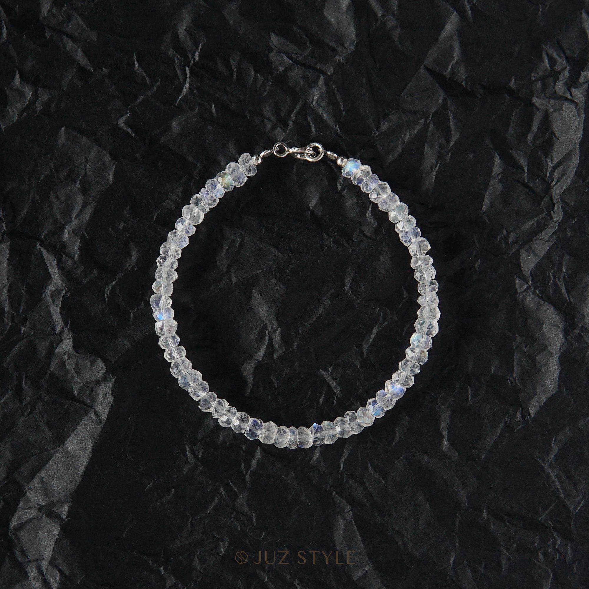  Vòng tay đá Rainbow moonstone 4mm 