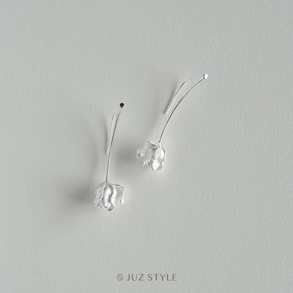  Bông tai bạc Tulips 