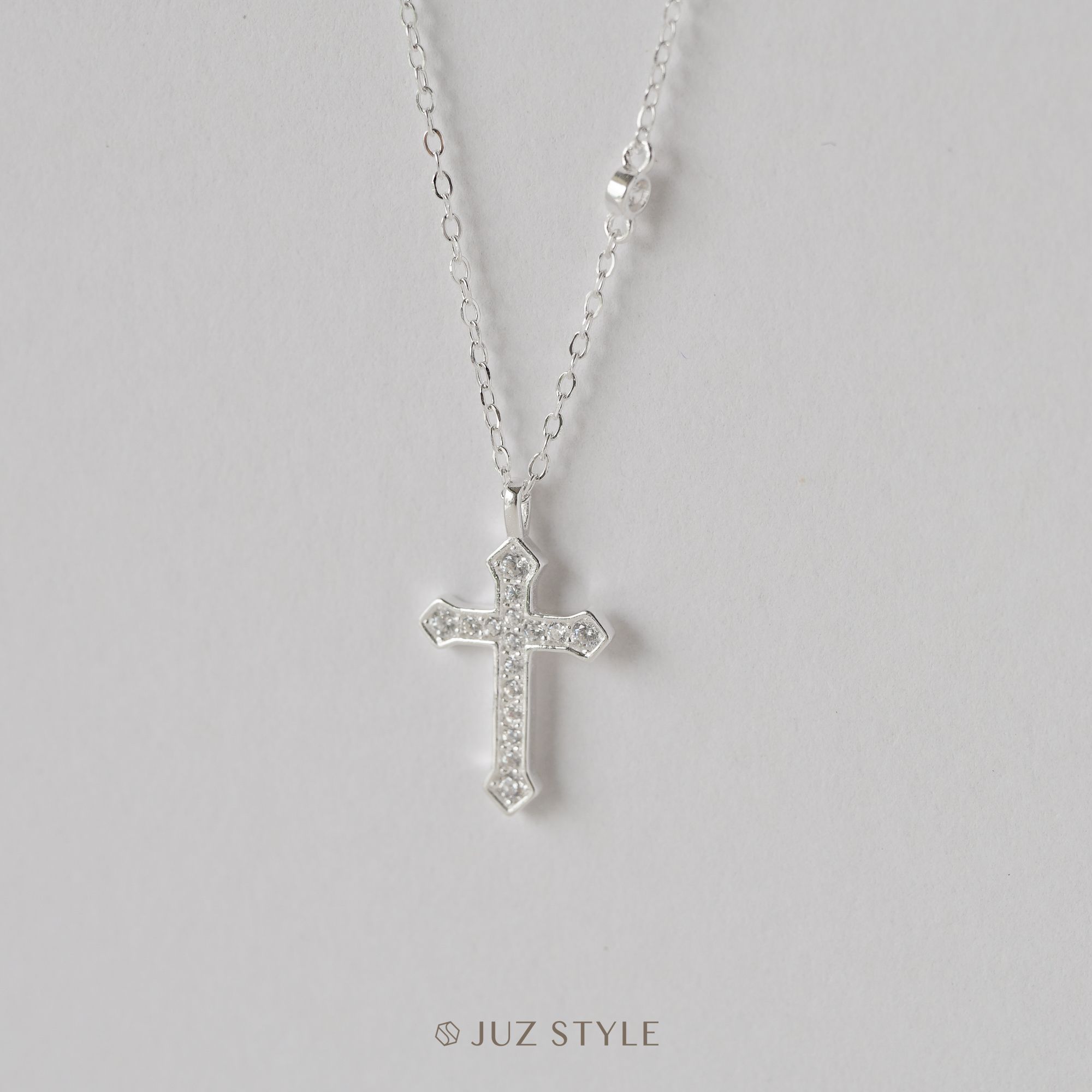  Dây chuyền bạc The CZ Cross 