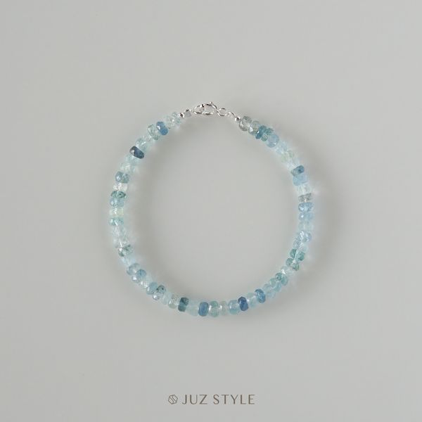 Vòng tay đá Aquamarine 4.2mm ~ 4.6mm 